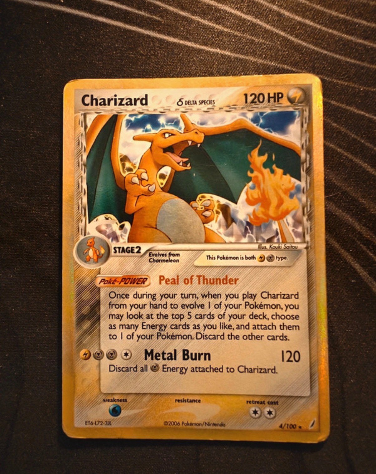 Charizard Delta Species EX Crystal Guardians Holo Rare • 4, Ophalen of Verzenden, Zo goed als nieuw, Losse kaart