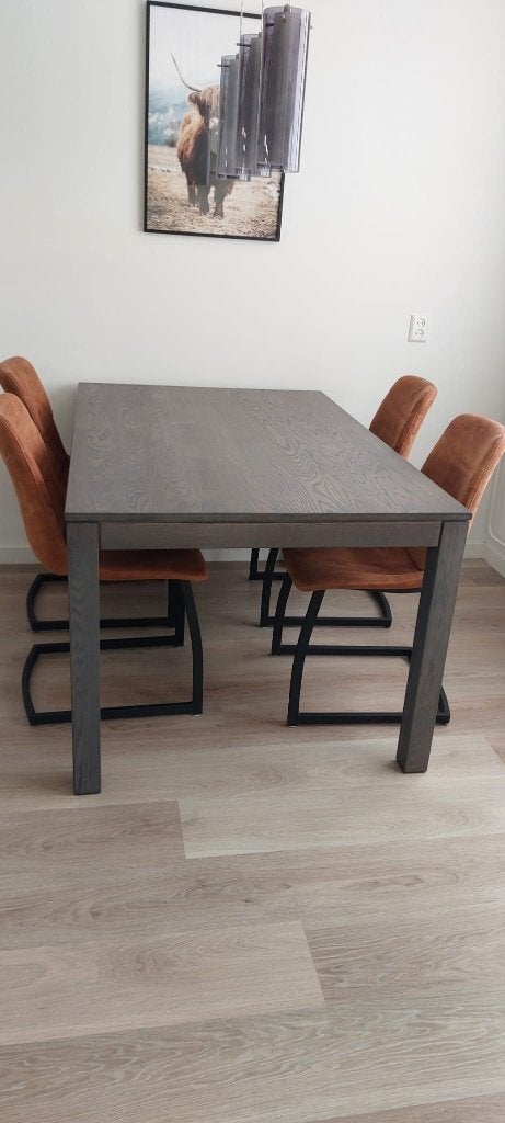 Eettafel 150x98, Huis en Inrichting, Tafels | Eettafels, Ophalen, Gebruikt, 50 tot 100 cm, Vijf personen of meer
