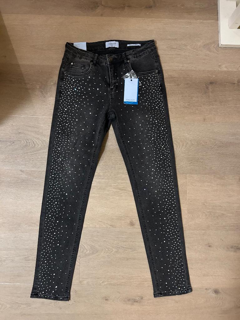Zhenzi glitter jeans Nieuw met kaartje, Zhenzi, Zwart, Nieuw, Ophalen of Verzenden