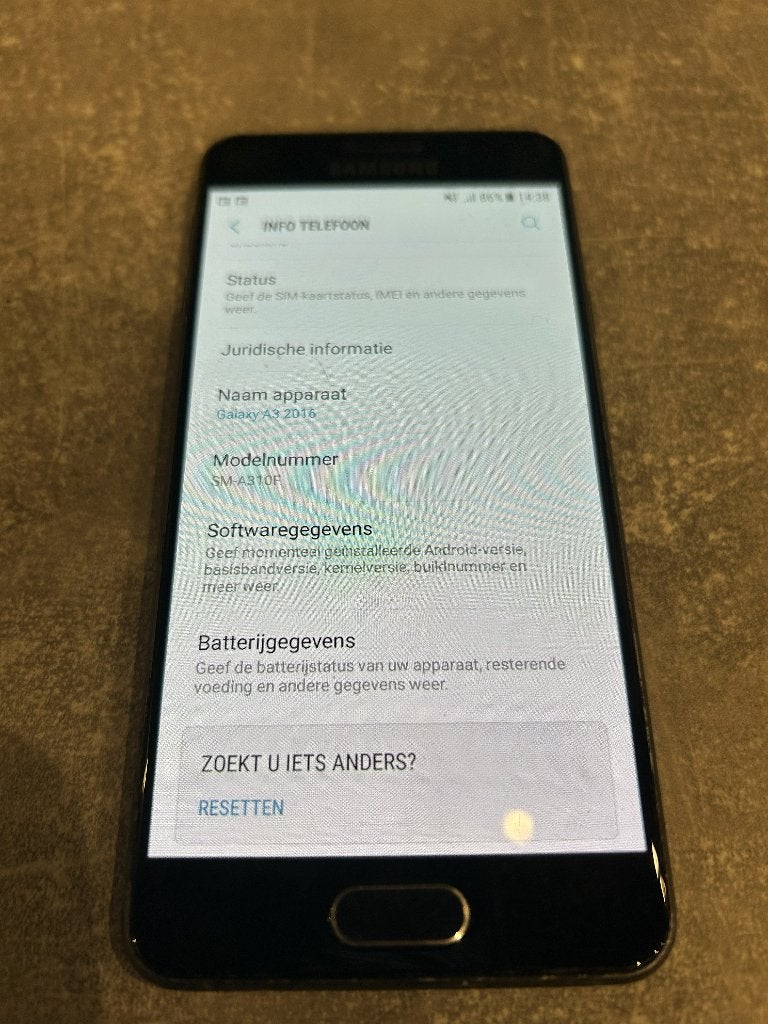 Samsung Galaxy A3 2016 Zwart - Gebruikt, Samsung, Gebruikt, Zwart, Touchscreen