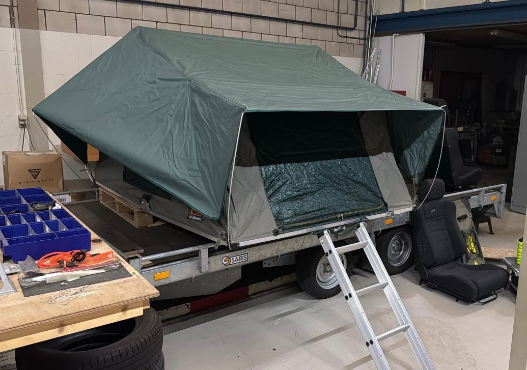 Tentco daktent 160 cm breed, Ophalen, Zo goed als nieuw, Tot en met 2