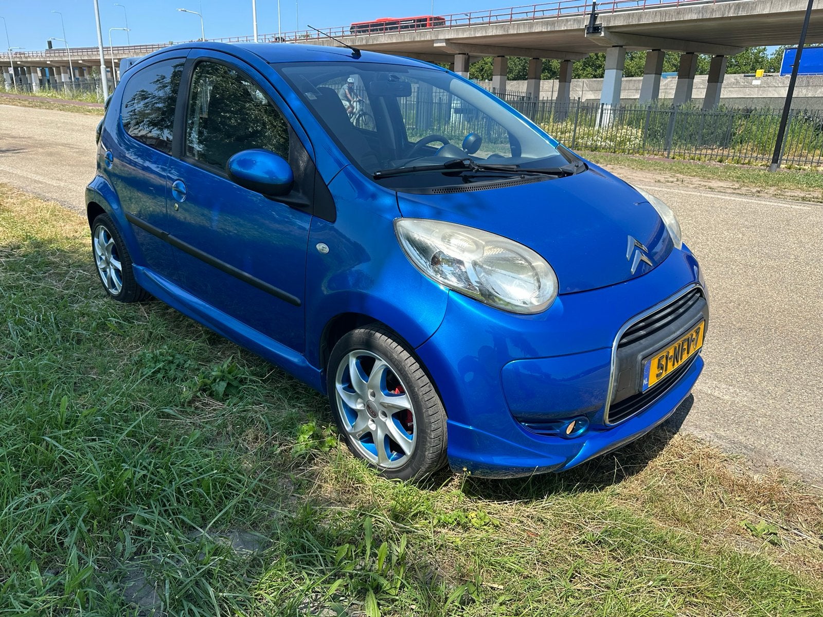 Citroën C1 1.0 5-DRS 2010 Blauw, Voorwielaandrijving, C1, 68 pk, Origineel Nederlands