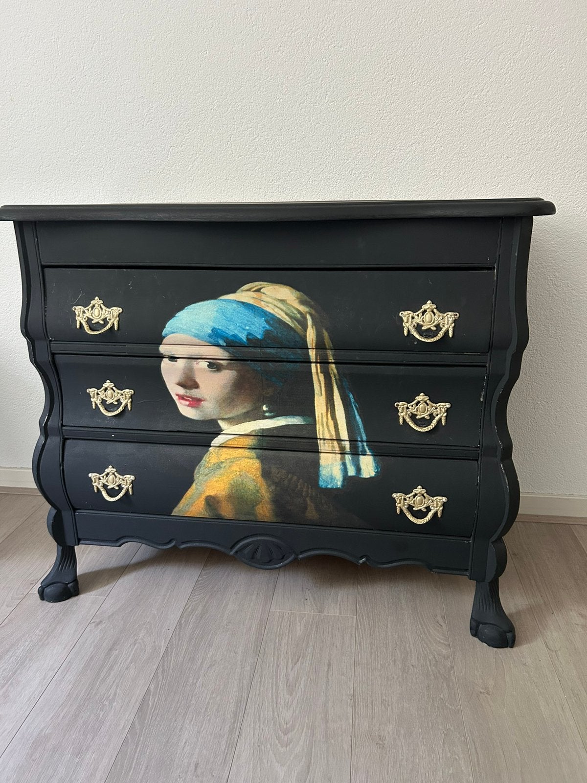 Mooi bewerkt ladekastje, Ophalen, Minder dan 50 cm, Zo goed als nieuw, 3 of 4 laden