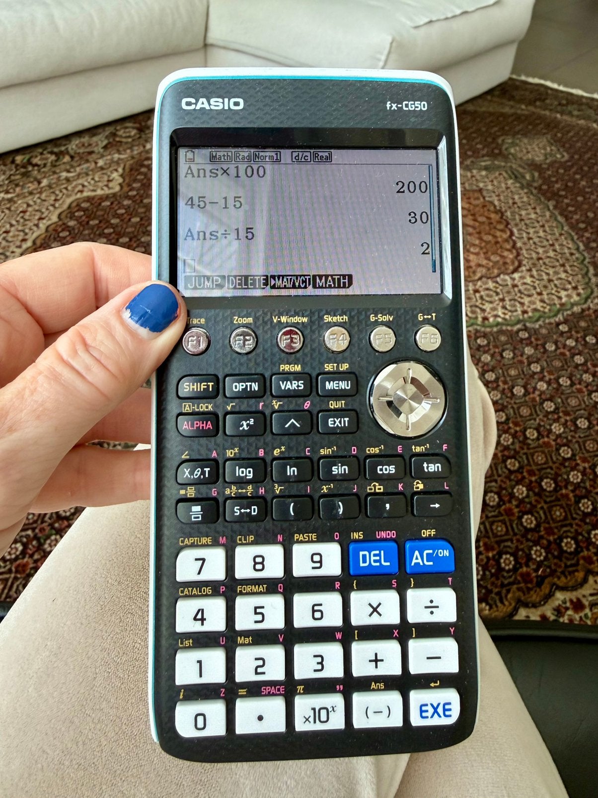 Casio FX-CG-50 grafische rekenmachine, Diversen, Ophalen of Verzenden, Grafische rekenmachine, Zo goed als nieuw