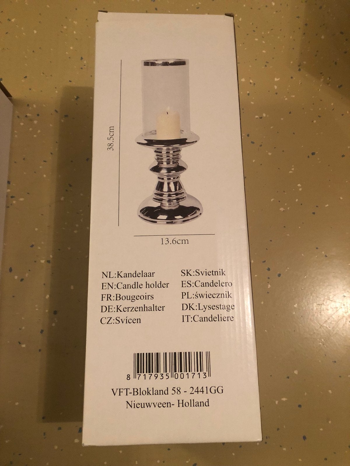 Kandelaar (per stuk €5,-), Ophalen, Nieuw, Glas, Kandelaar