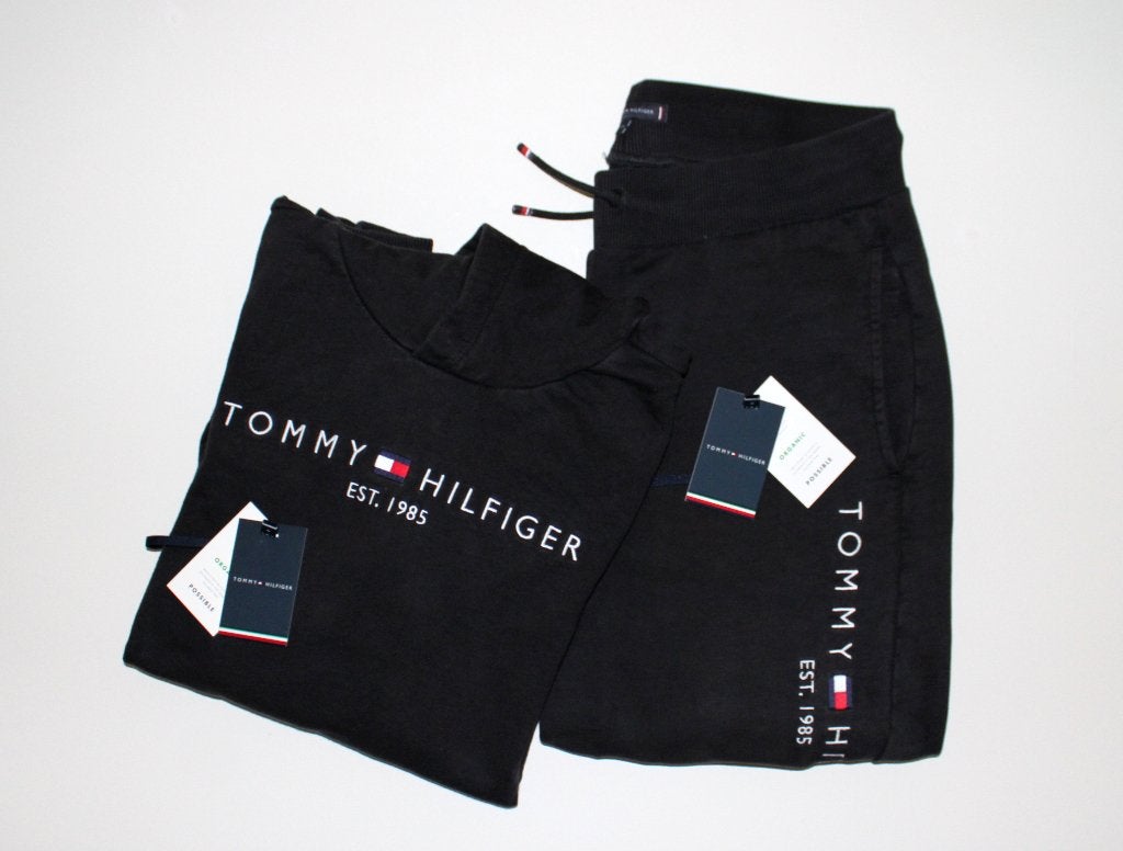 Set Tommy Hilfiger sweatpants & hoodie maat 176 zwart broek, Trui of Vest, Ophalen of Verzenden, Jongen, Tommy Hilfiger