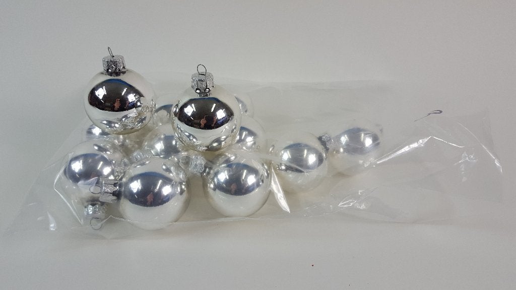 Kerstballen zilver, zak 16 st, kerstversiering, 6 cm (1) W1, Diversen, Tweedehands verkoop, Tweedehands verkoop, Gebruikt, Ophalen of Verzenden