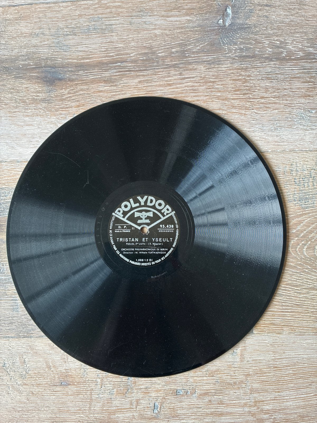 Polydor 95.438/9 Tristan et Yseult - Wagner (Schelling), Ophalen, Gebruikt, 10 inch, Overige componisten