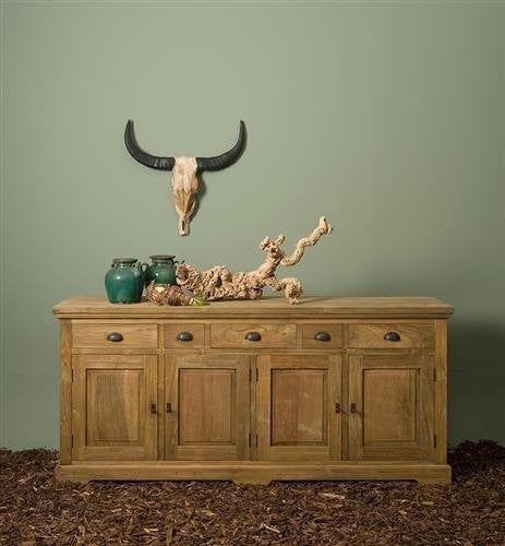*10%-41% KORTING* Alle Artikelen Uit Onze Woonprogramma's! 8, Huis en Inrichting, Dressoir Zwart Wit Mango Teak Hout Gratis Bezorging