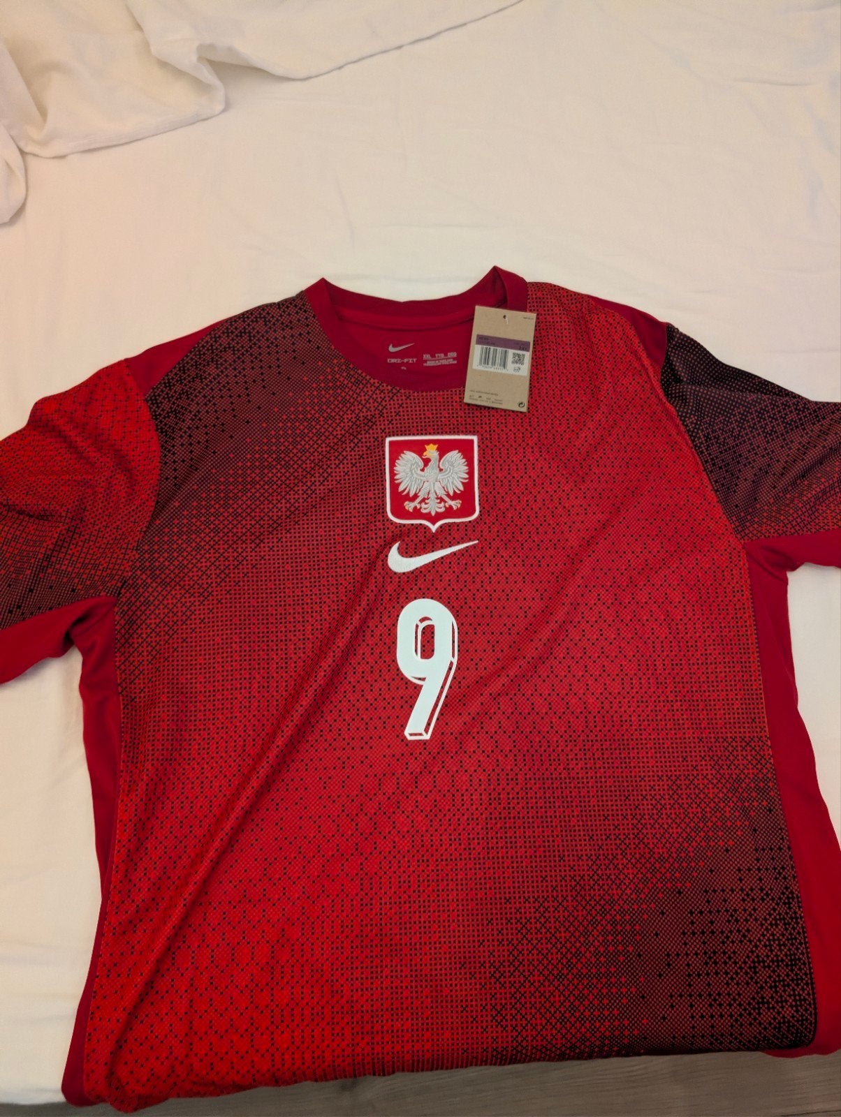 Origineel Nike Polen Thuisshirt Lewandowski #9, Maat XL, Ophalen of Verzenden, Nieuw, Shirt