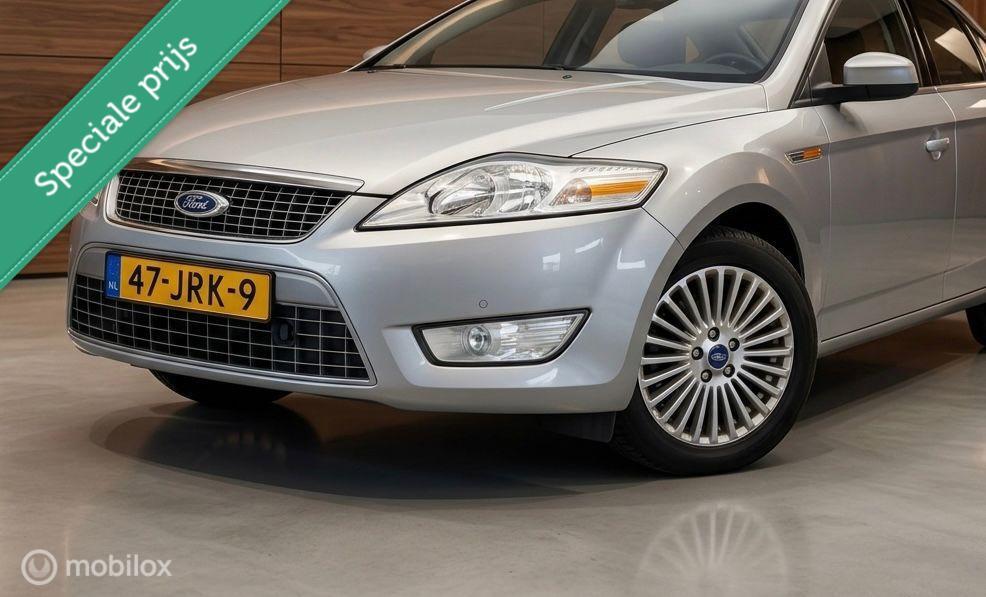 Ford Mondeo Wagon 2.0-16V Titanium FlexiFuel, Auto's, 145 pk, Parkeersensor, Gebruikt, Zwart