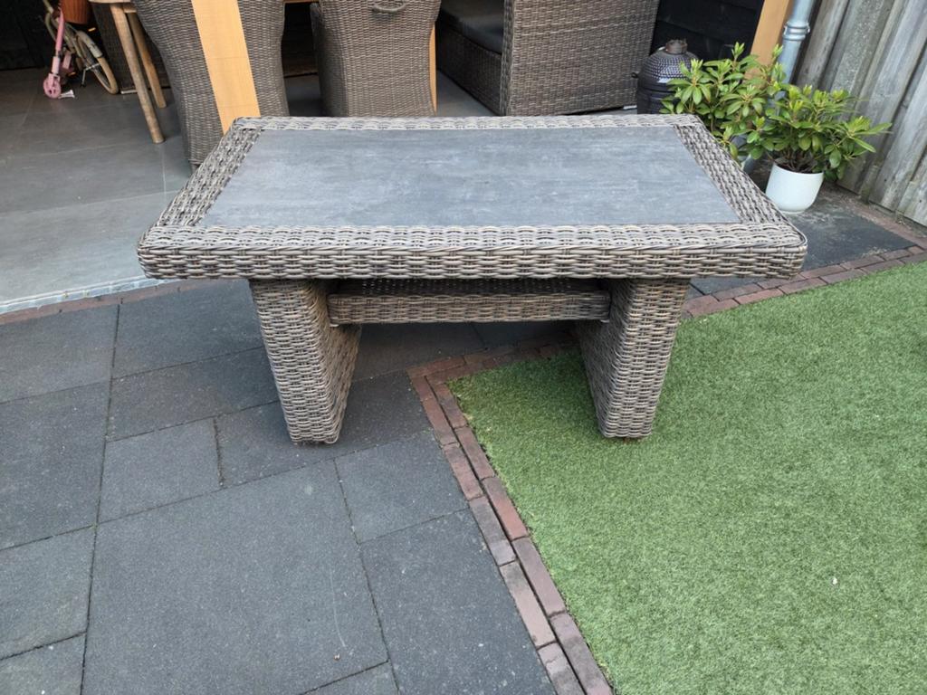 Own living tuintafel, Tuin en Terras, Tuintafels, Ophalen, Zo goed als nieuw, Rechthoekig, Wicker