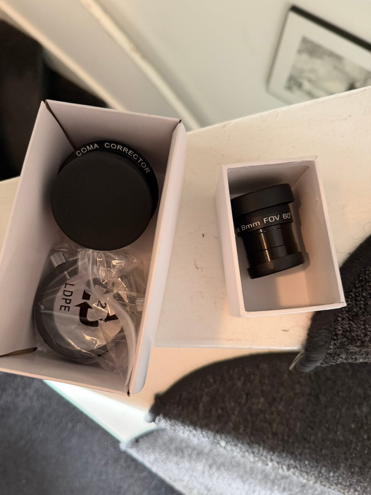 SkyWatcher coma corrector 2 inch Visual and photographic Set, Ophalen of Verzenden, Zo goed als nieuw, Minder dan 80 mm, Onderdelen of Toebehoren