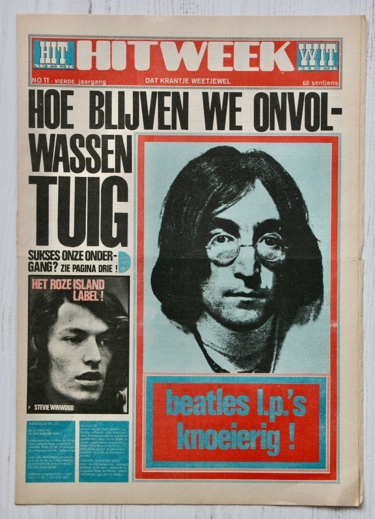 Hitweek 4e jaargang nr 11 - 20 november 1968, Ophalen of Verzenden, Gelezen, Muziek, Film of Tv