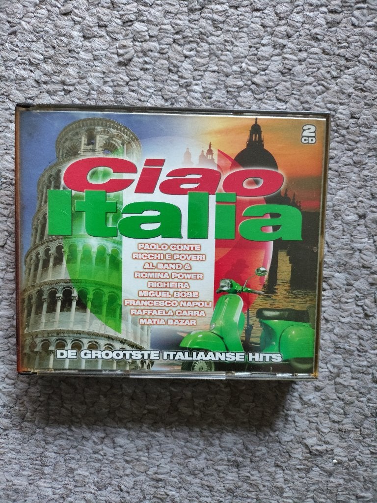 Ciao Italia 2 cd's De Grootste Italiaanse hits, Ophalen of Verzenden, Zo goed als nieuw