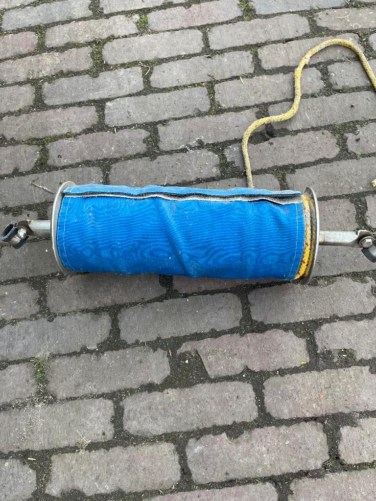 Reddingslijn op RVS roller, Watersport en Boten, Ophalen of Verzenden, Gebruikt