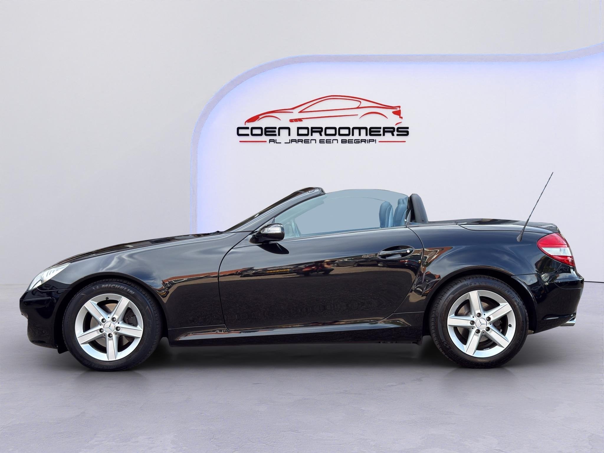 Mercedes-Benz SLK-klasse 280 /Apple & Android Carplay/Navi/S, Auto's, Achterwielaandrijving, Gebruikt, Cabriolet, Zwart