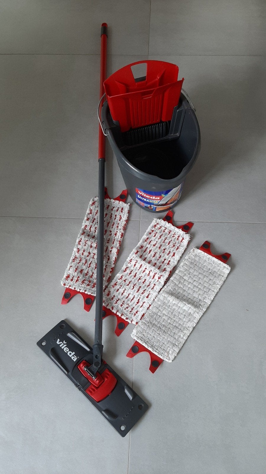 Vileda ultra max dweil systeem, Ophalen, Dweilemmer, -bak, of -wagen