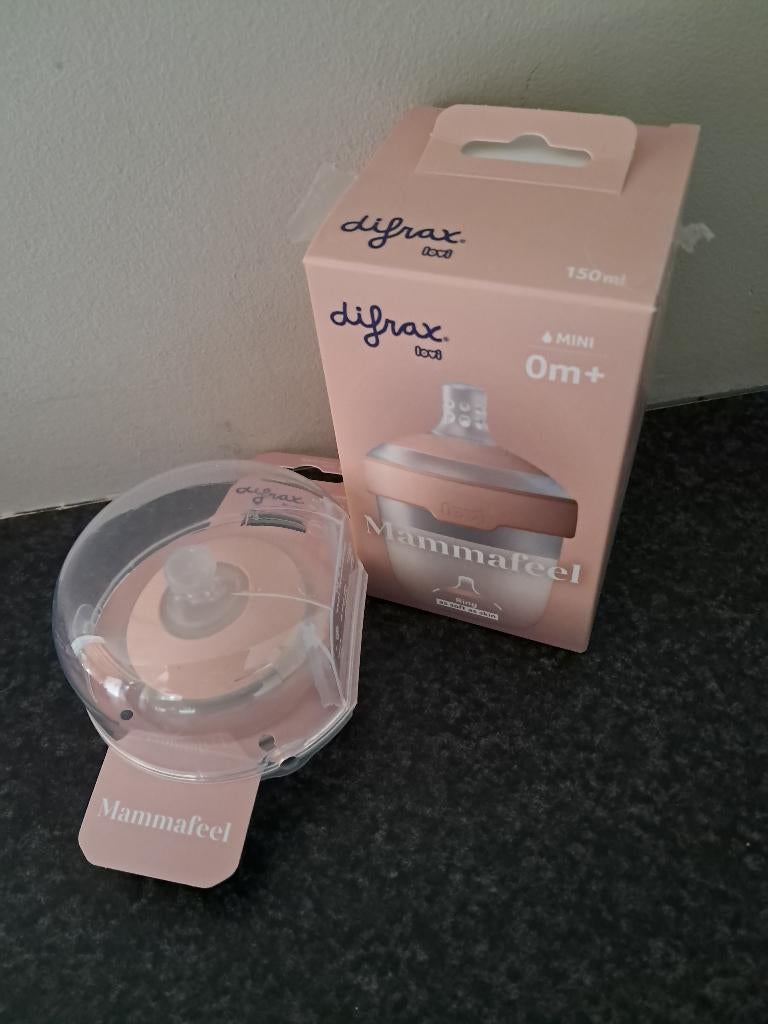 Difrax mammafeel fles, Kinderen en Baby's, Babyvoeding en Toebehoren, Ophalen of Verzenden, Nieuw, Overige typen