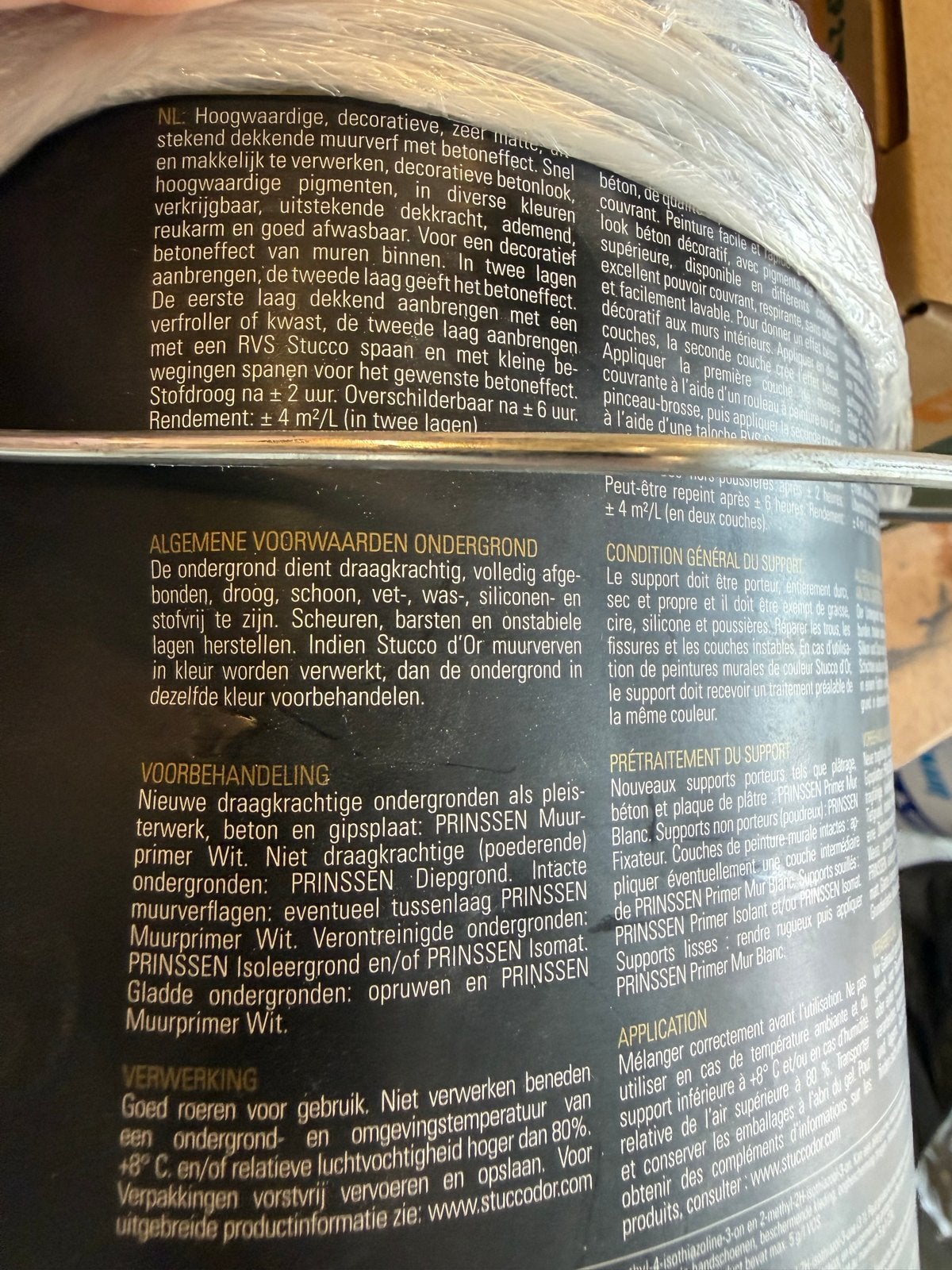 Stucco d'Or Concreto Interieurverf Ash Grey 2.5L, Ophalen of Verzenden, Nieuw, Overige typen