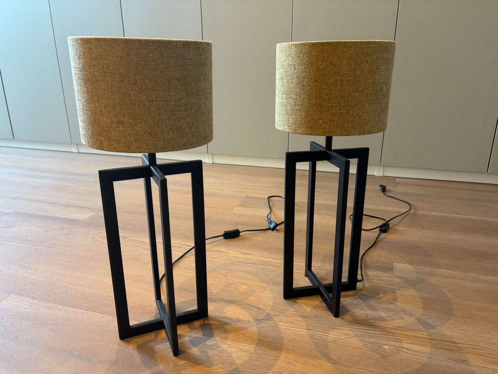 Set lampen, Huis en Inrichting, Woonaccessoires | Zuilen en Pilaren, Ophalen, Zo goed als nieuw