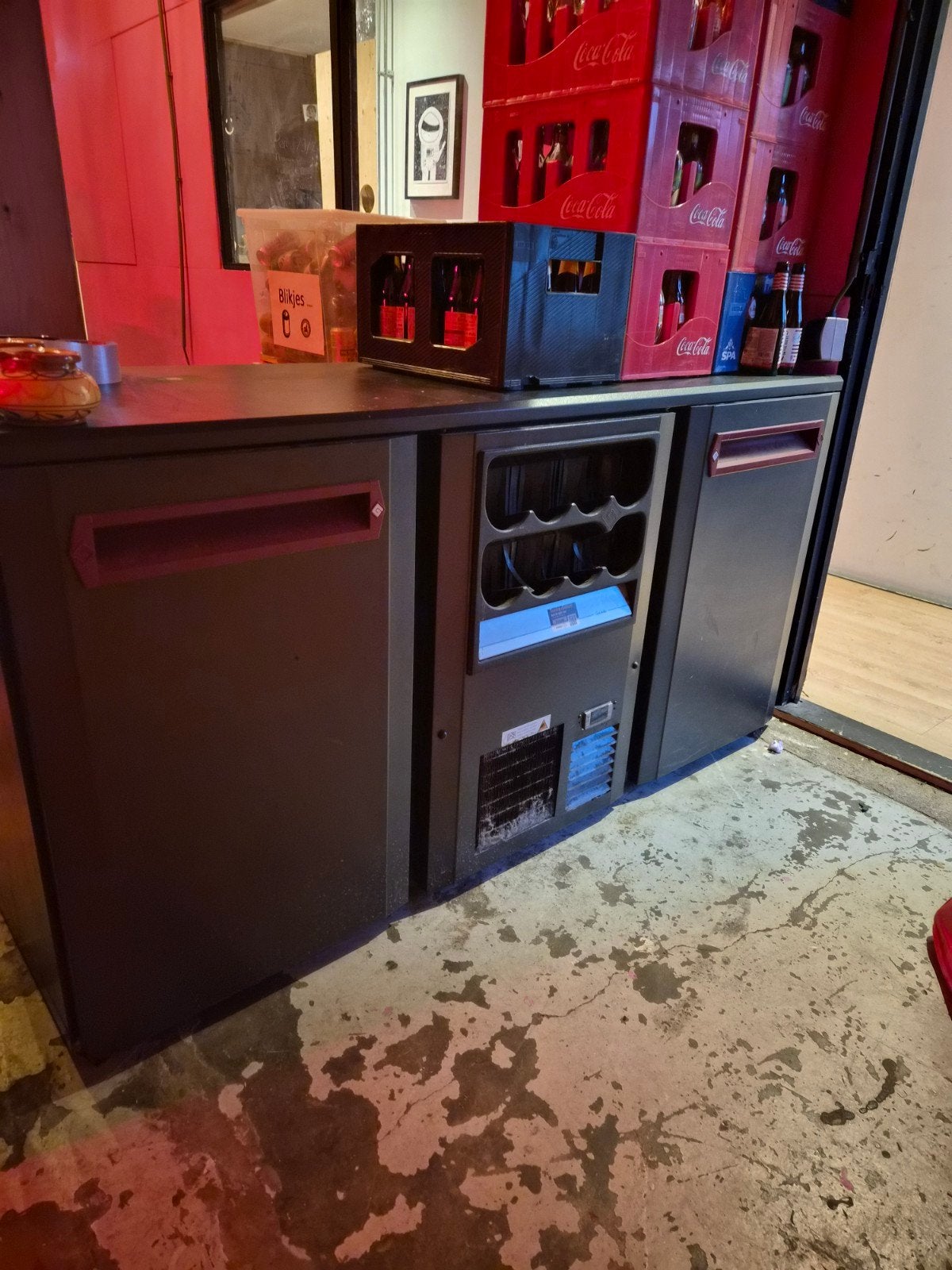 Gamko Horeca Koelkast met 2 Koelgedeelten en Flessenrek, Ophalen, Gebruikt