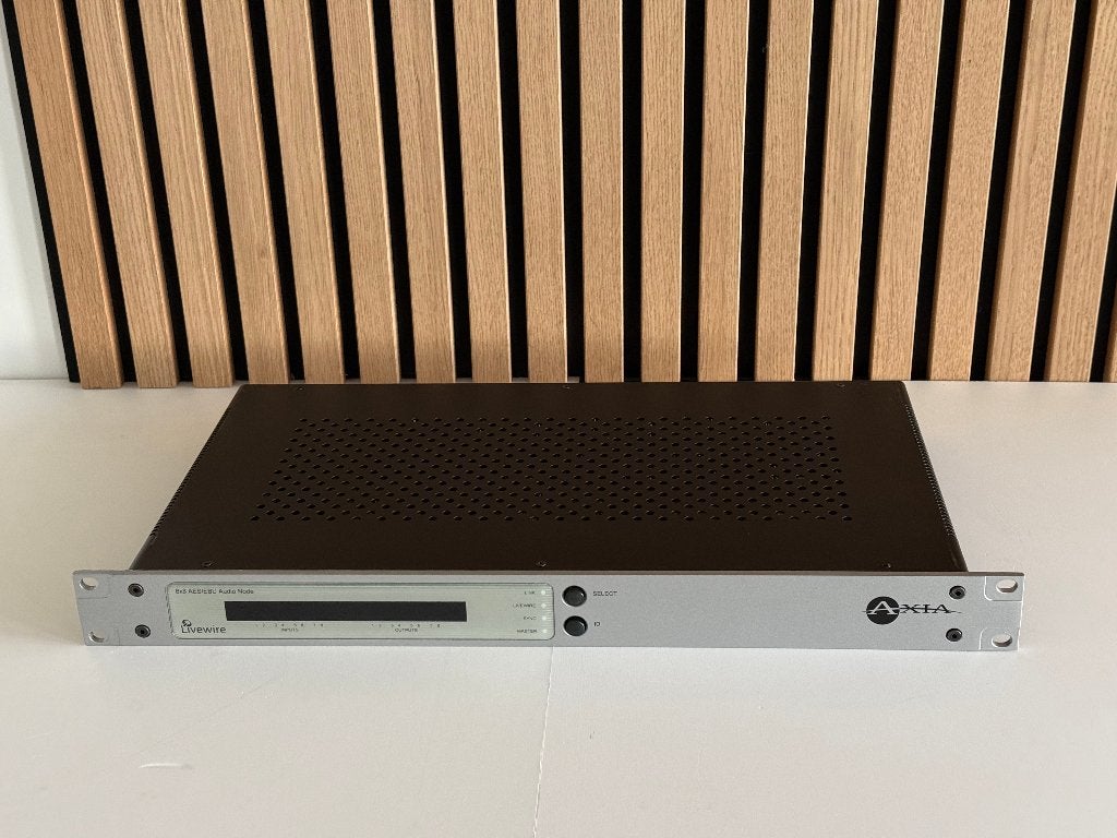 Telos Axia GPIO LIVEWIRE 8X8 AES/EBU AUDIO NODE, Ophalen of Verzenden, Gebruikt