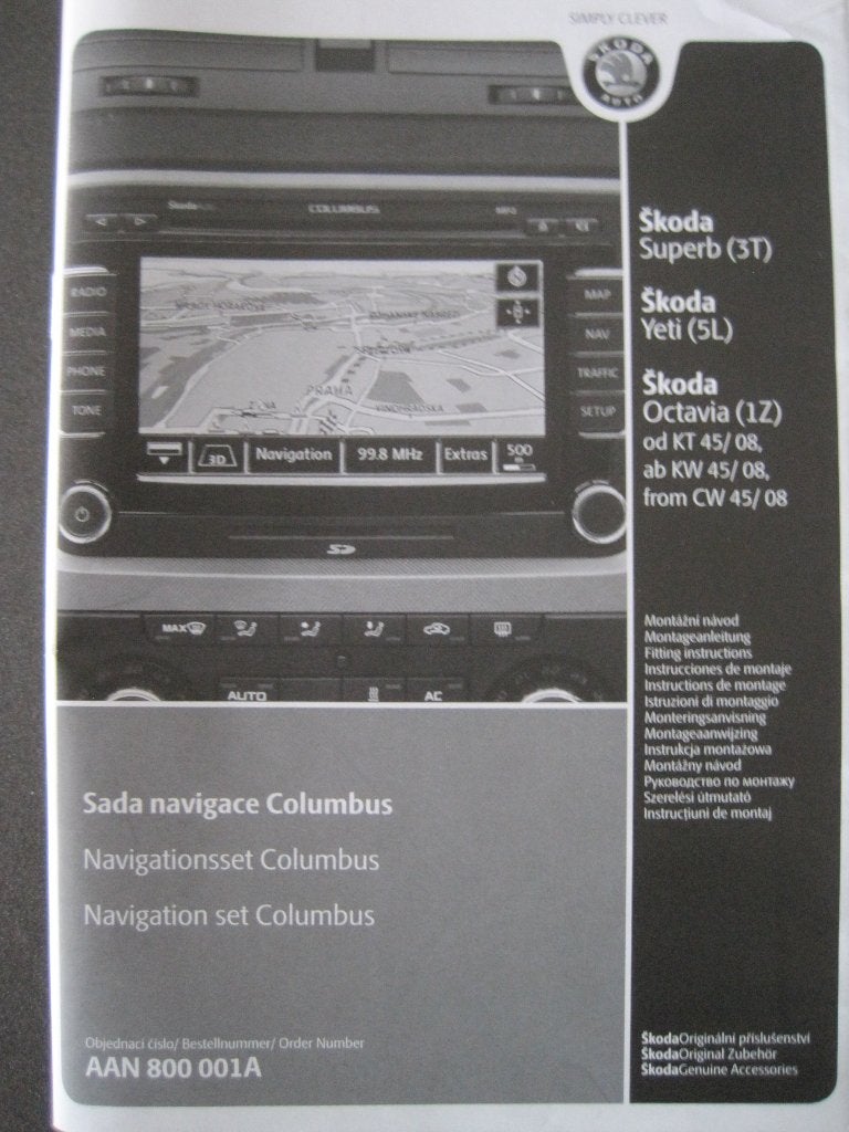 SKODA Navigatiesysteem Columbus, Ophalen of Verzenden