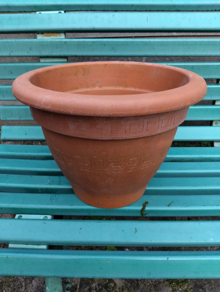 Bloempot, Tuin en Terras, Bloempotten, Gebruikt, Rond, Minder dan 40 cm, Ophalen