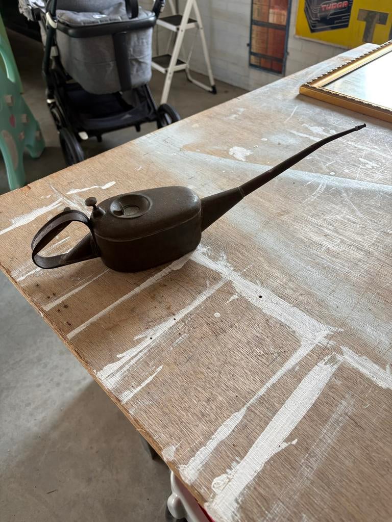 Oude oliespuit, Antiek en Kunst, Ophalen of Verzenden
