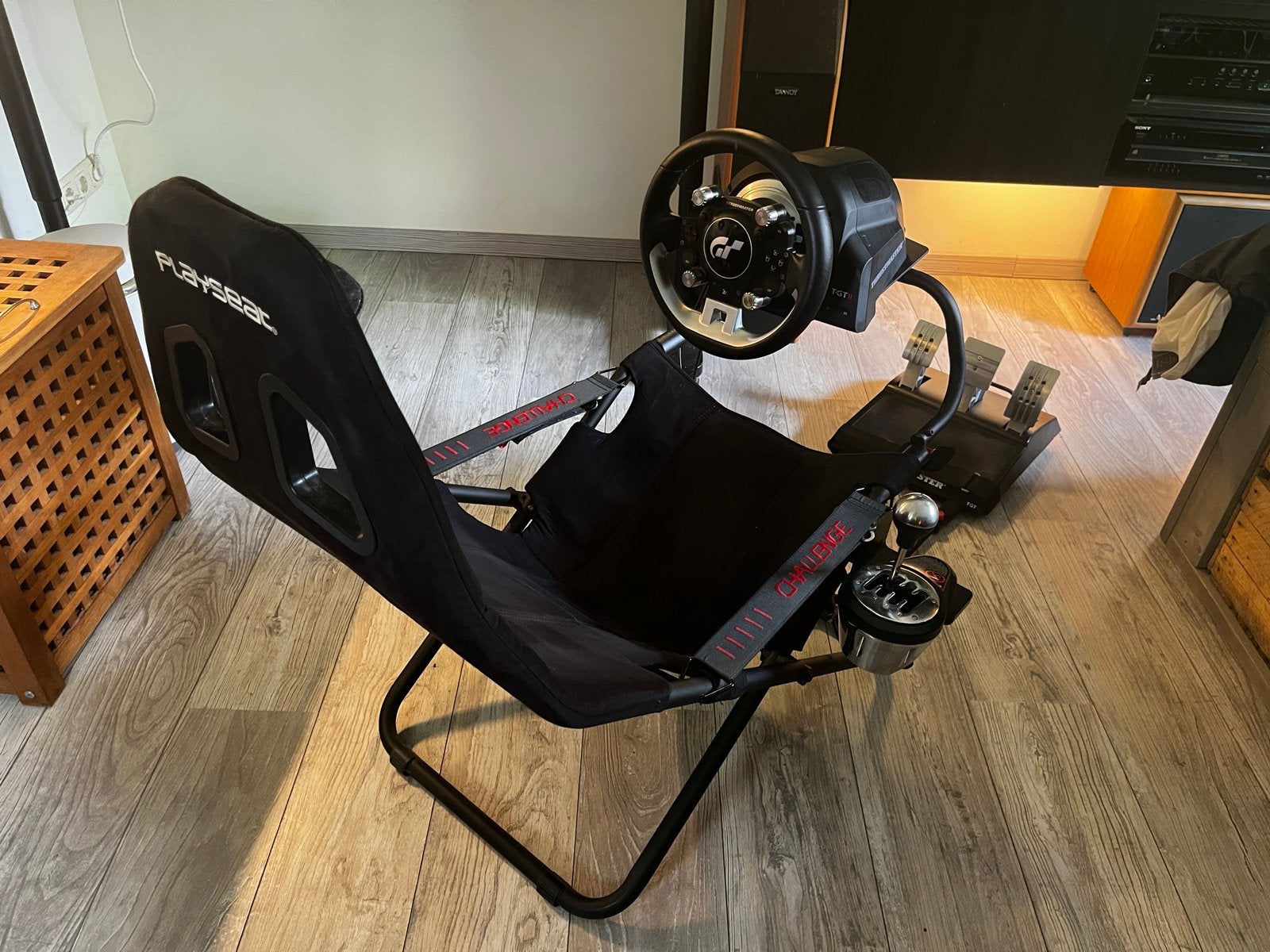 Playseat Challenge met Thrustmaster T-GT II en TH8A Shifter, Ophalen, Overige merken, Zo goed als nieuw