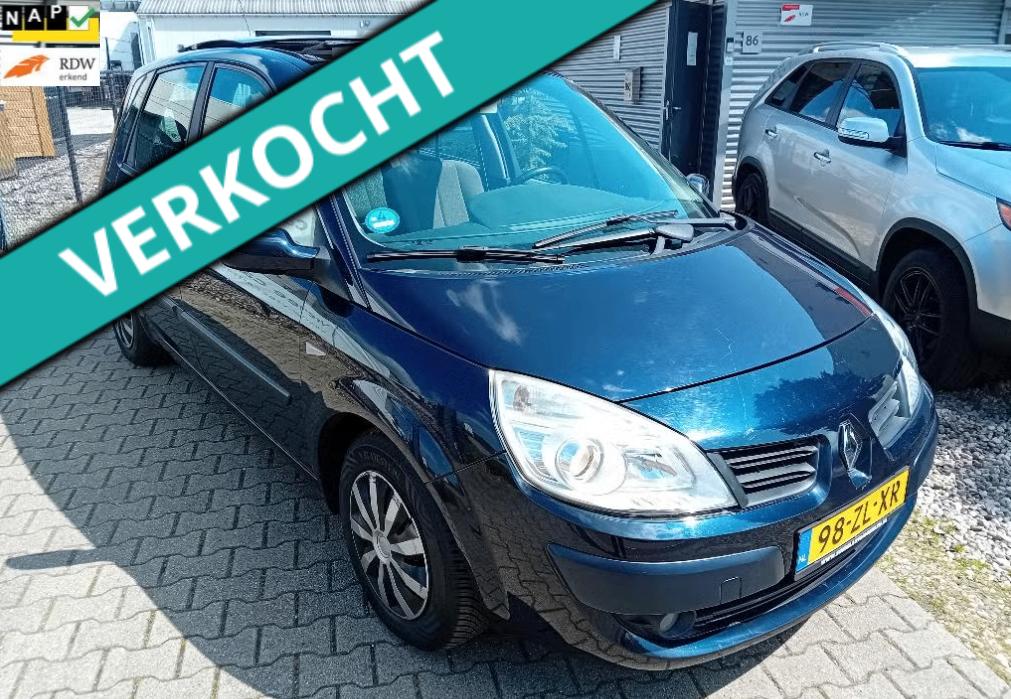 Renault Scénic 1.6 16V 82KW BJ2008 PANORAMADAK! NWE KOPP, Auto's, Stof, 1295 kg, 4 cilinders, Blauw