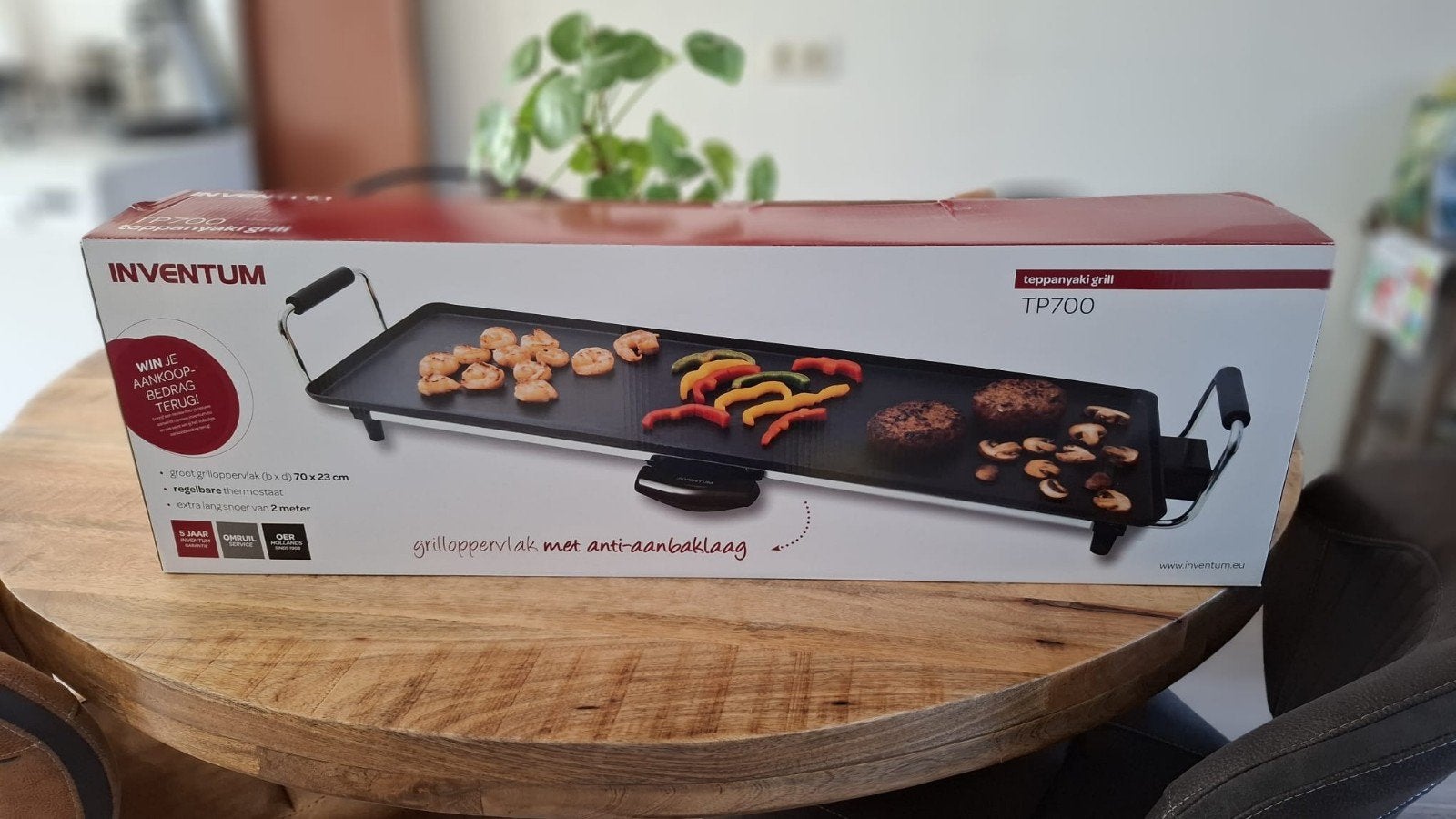 Inventum Teppanyaki Grill TP700 NIEUW zie foto's, Ophalen, Nieuw, Tafelgrill