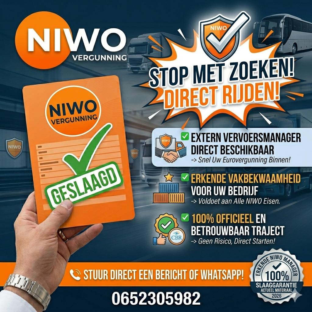 NIWO Vergunning Nodig? | Extern Vervoersmanager Per Direct
