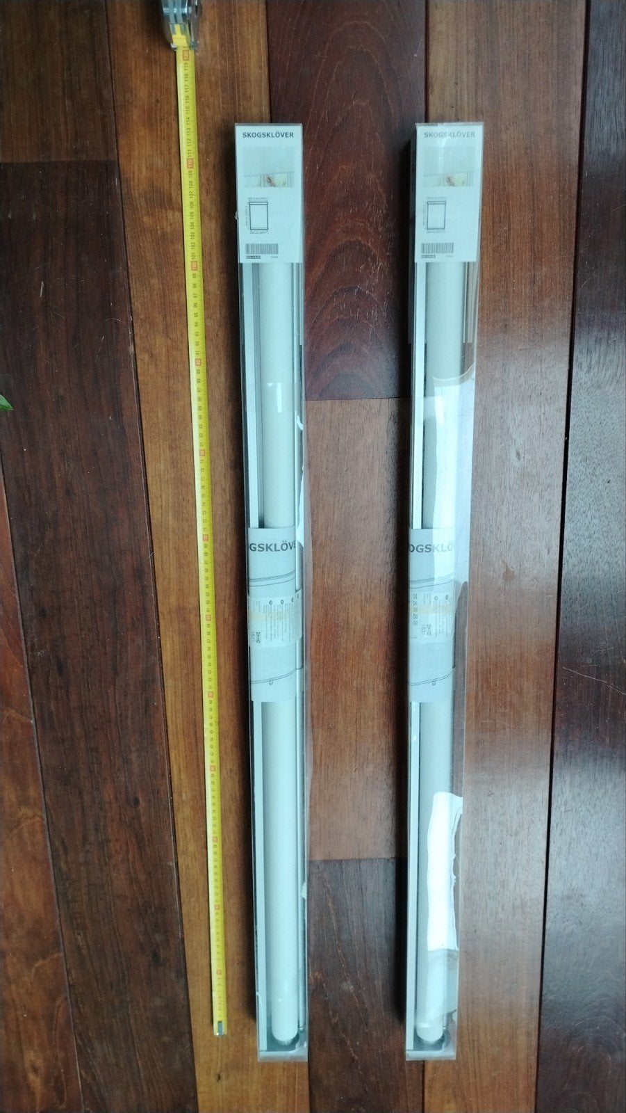 IKEA SKOGSKLÖVER Rolgordijn 100x195 cm, wit, Wit, Nieuw, Ophalen of Verzenden, Lichtdoorlatend