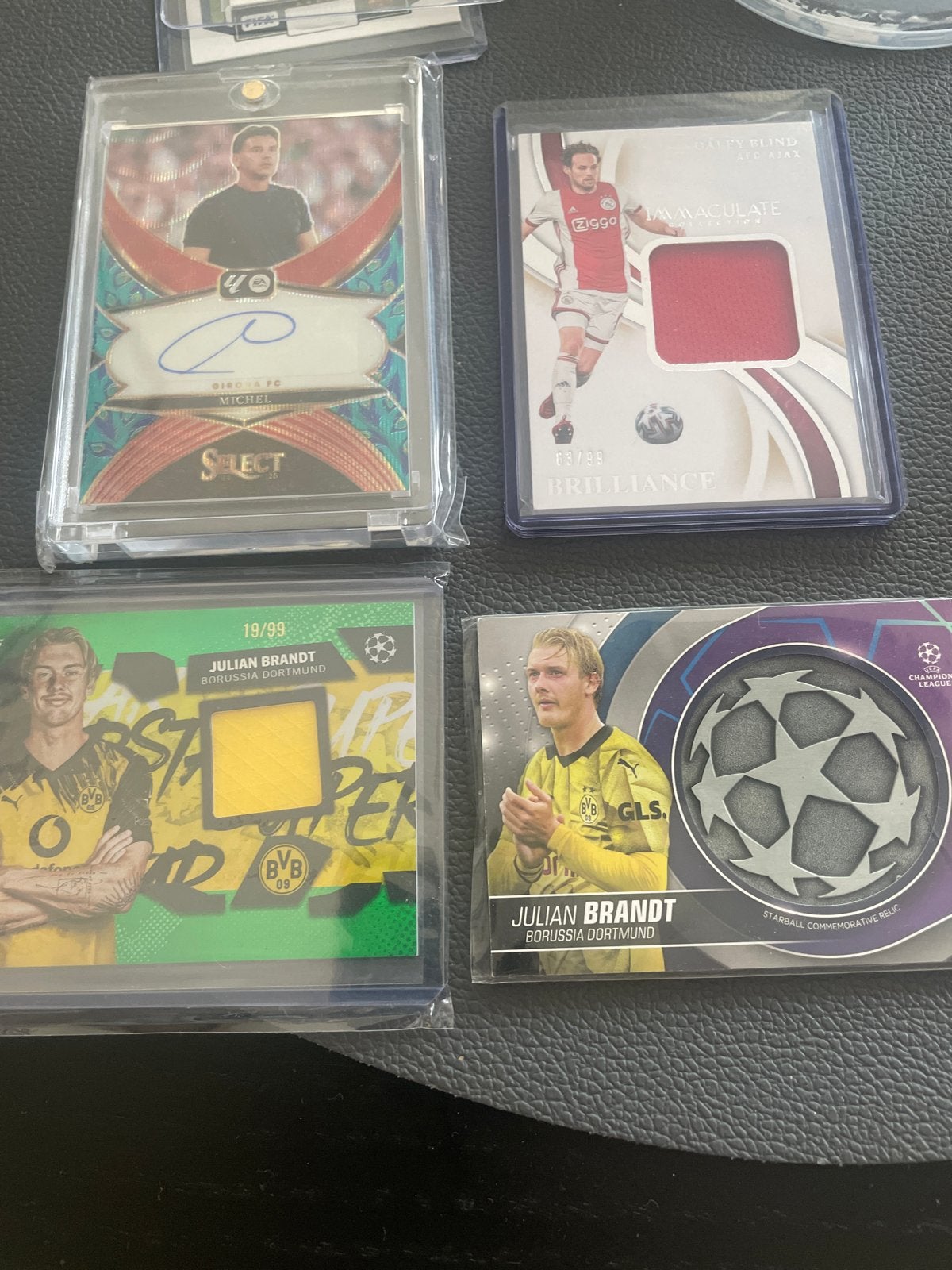 Ajax Topps : Michel, Blind, Brandt (4 kaarten), Verzamelen, Ophalen of Verzenden, Zo goed als nieuw, Ajax, Spelerskaart