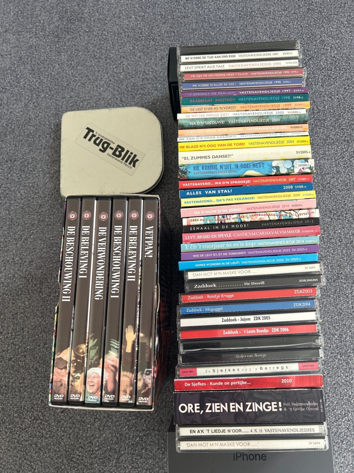 Grote collectie Vastenavend CD's en DVD's Bergse Vastenavend, Ophalen, Gebruikt, Feestmuziek, Verzamelalbum