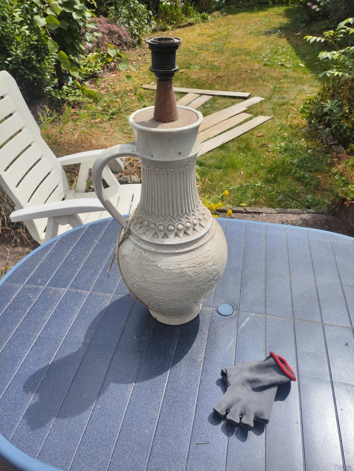 Vintage Jasba Keramiek Tafellamp - A100 50, Ophalen of Verzenden