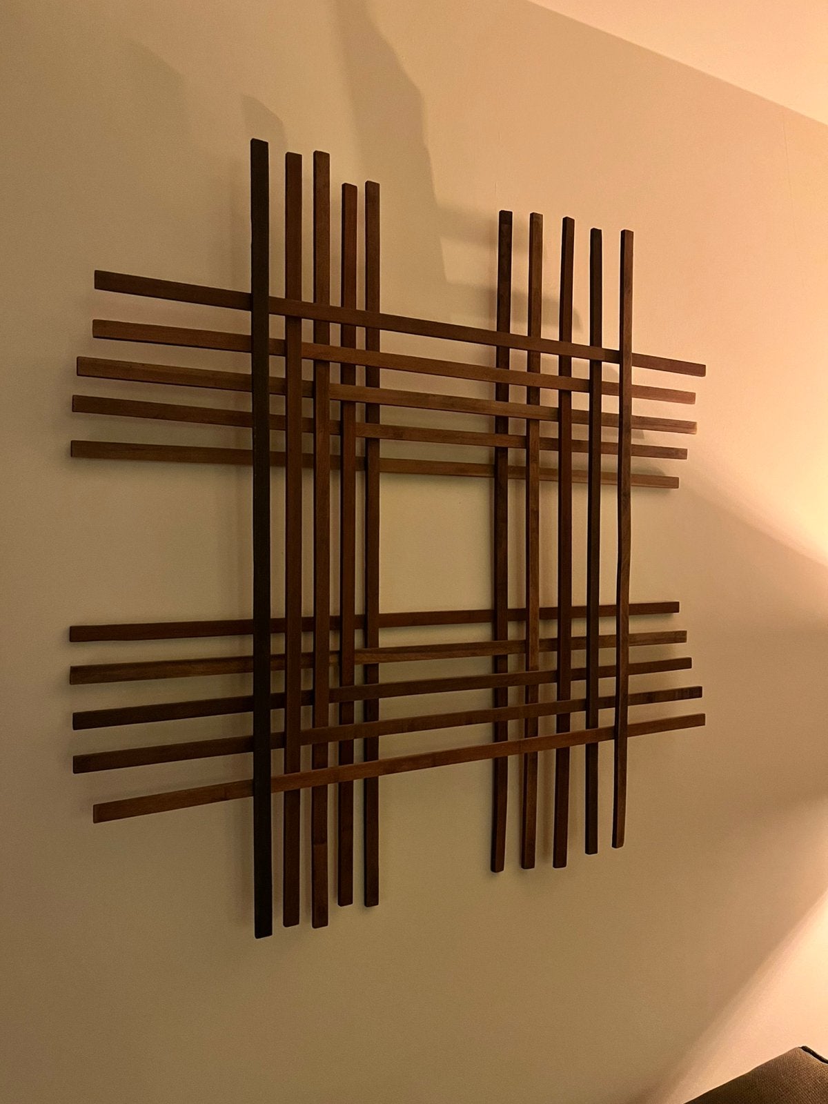 Houten wanddecoratie, Ophalen of Verzenden, Zo goed als nieuw