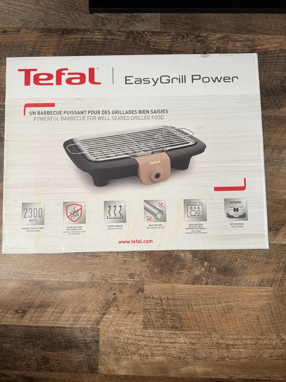 Tefal EasyGrill Power Elektrische Barbecue 2300W, Ophalen of Verzenden, Nieuw