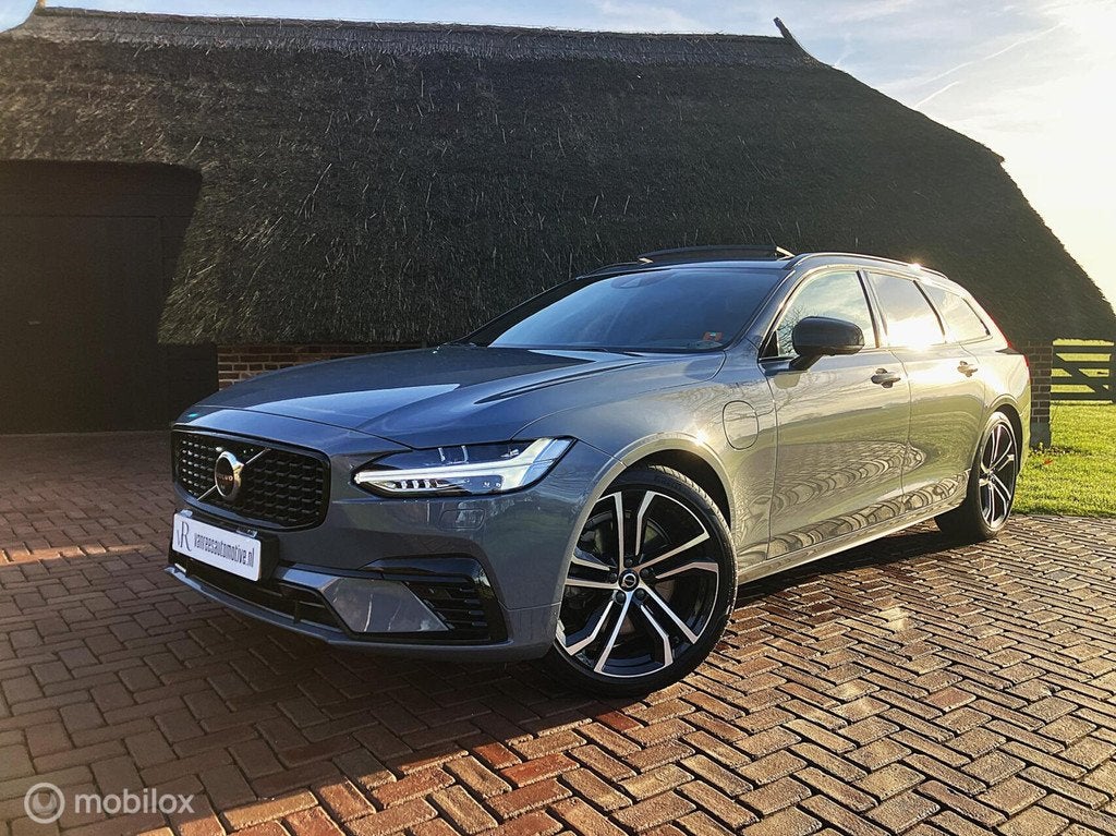 Volvo V90 T6 AWD R-Design Led/Luchtvering/Harman Kardon/Pano, Auto's, Volvo, Bedrijf, Te koop, V90, 360° camera, 4x4, ABS, Achteruitrijcamera