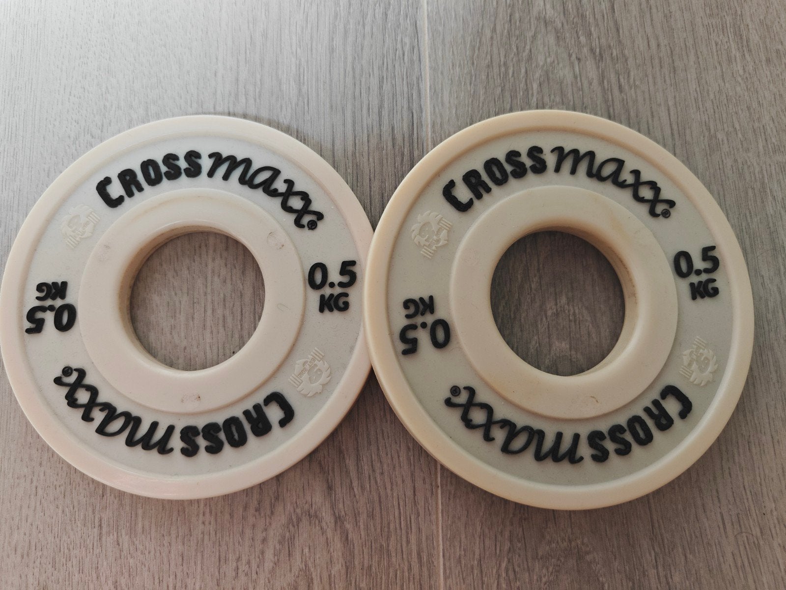 CrossMaxx 0,5kg micro plates, Sport en Fitness, Fitnessmaterialen, Ophalen, Zo goed als nieuw, Benen, Halterschijven
