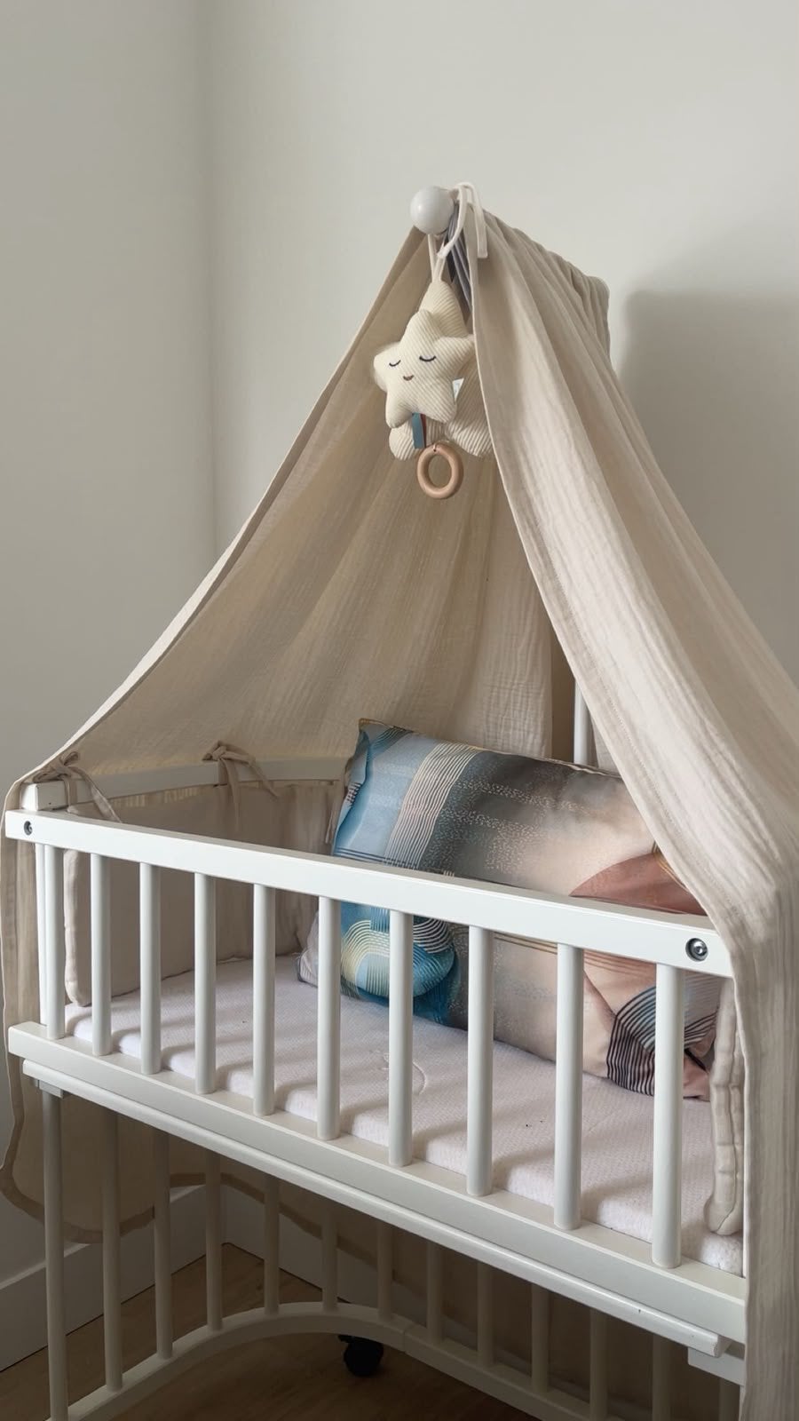 BabyBay co-sleeper wit complete set, Ophalen, Zo goed als nieuw, Wieg
