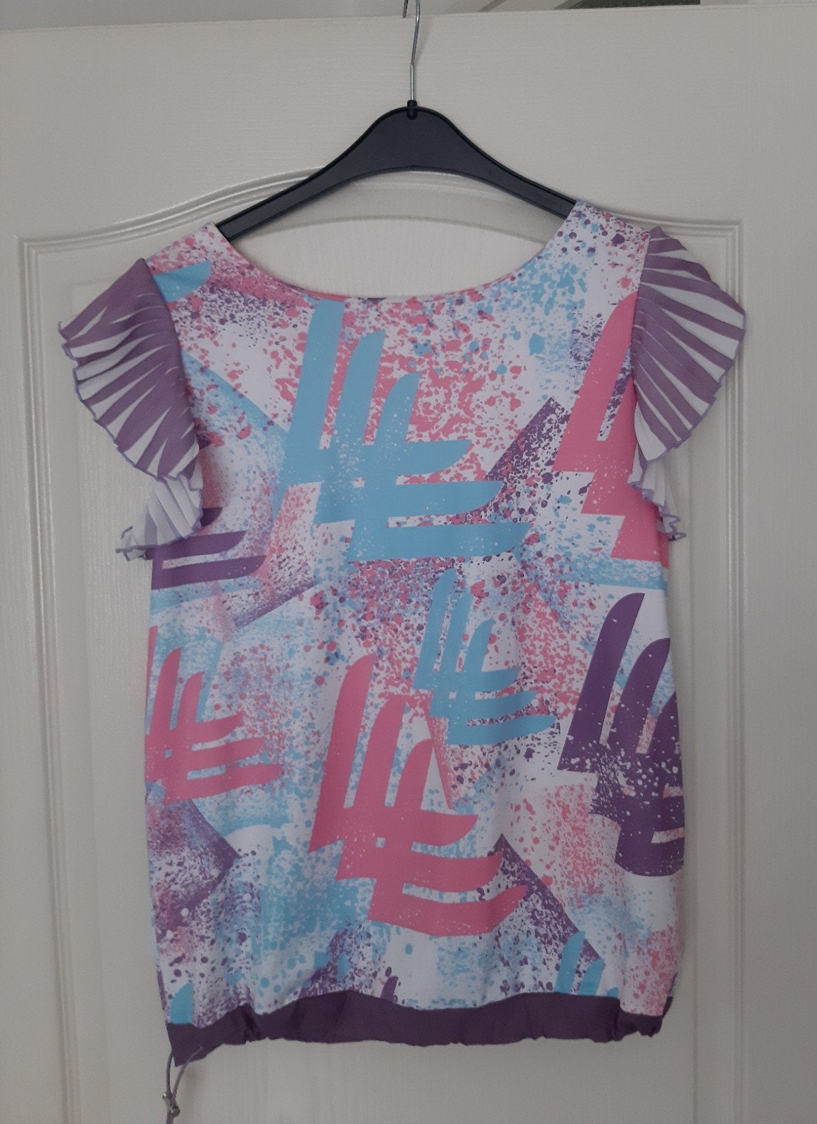 Luhta Shirt met Korte Aparte Mouwen, maat L, Luhta, Meerkleurig, Maat 42/44 (L), Ophalen of Verzenden