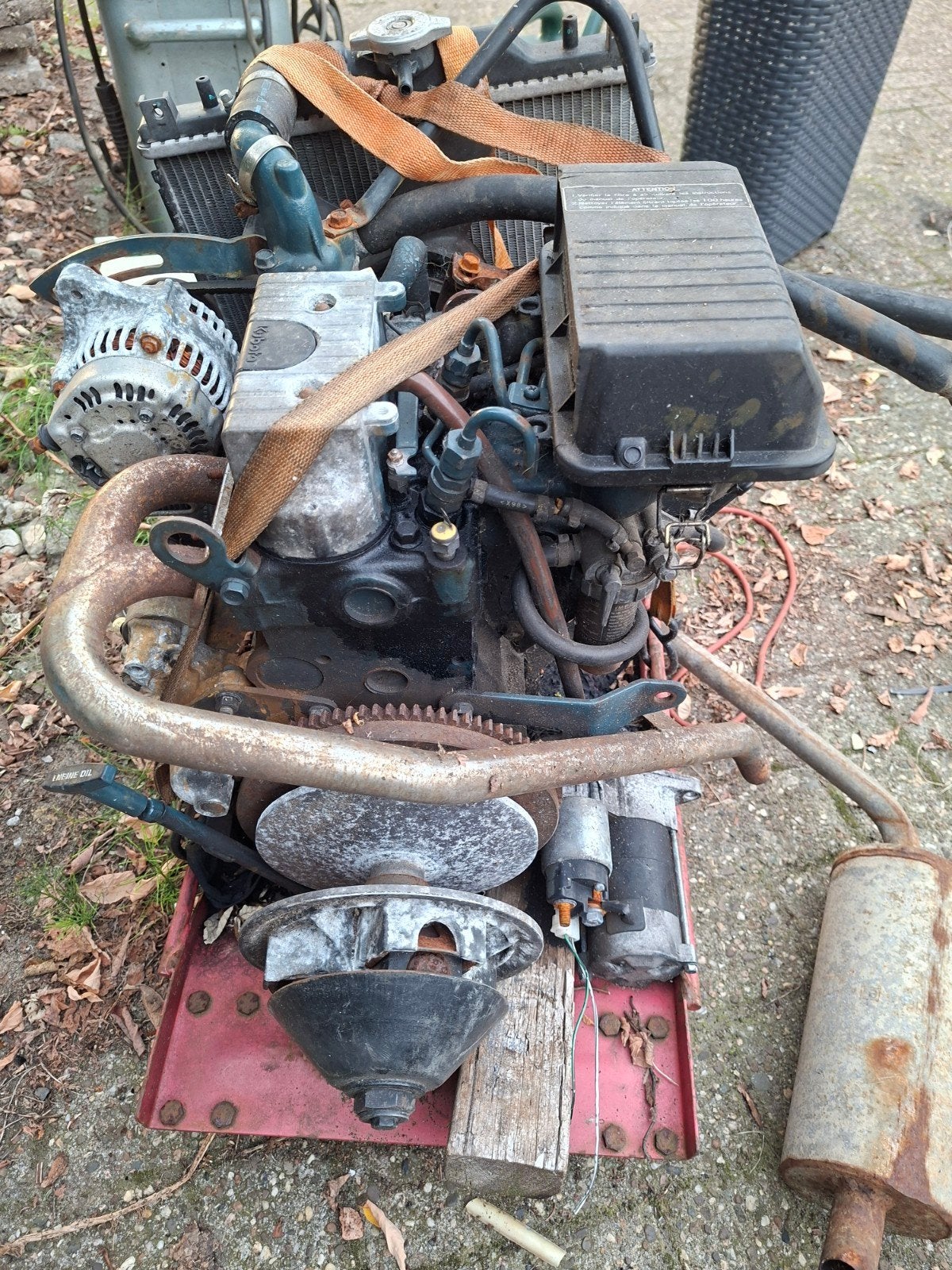 kubota Z 504,dieselmotor, Ophalen, Gebruikt