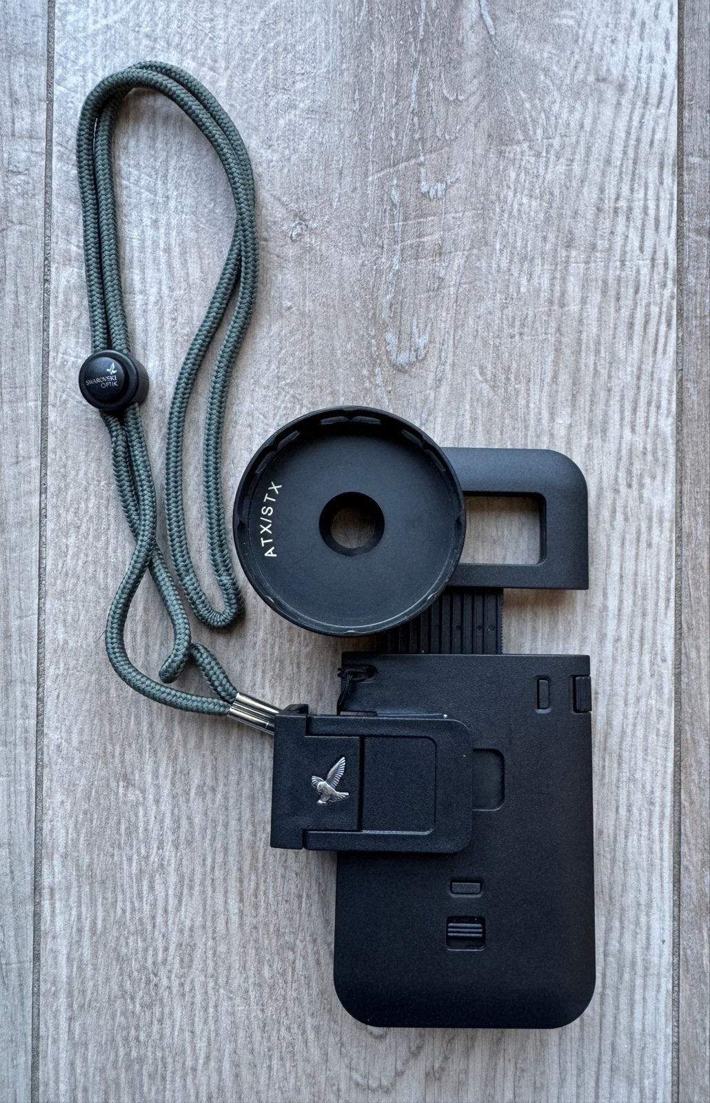 Swarovski VPA telefoonadapter met ring ATX/STX, Ophalen of Verzenden, Zo goed als nieuw, Minder dan 80 mm, Lenzentelescoop (refractor)