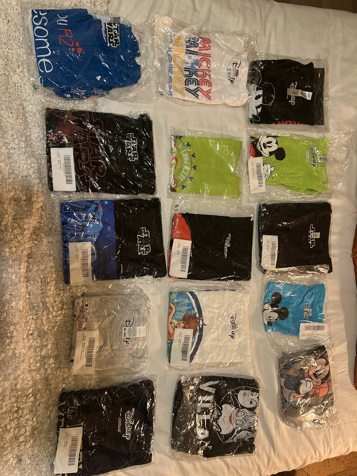 Partij 15x Nieuwe Disney, Marvel, Star Wars T-shirts Kids, Kinderen en Baby's, Ophalen of Verzenden, Nieuw, Jongen of Meisje