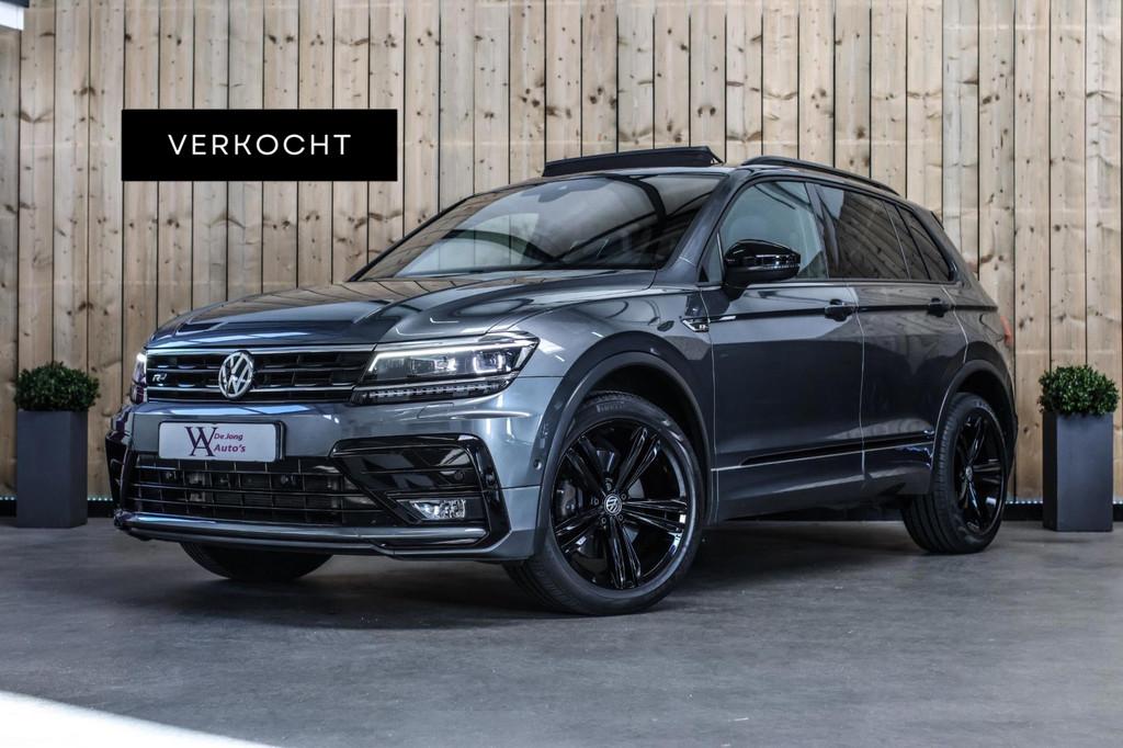 Volkswagen Tiguan 2.0 TSI 4Motion 230Pk 3X R-Line *Pano*Dyna, Zwart, 4 cilinders, 1984 cc, 2500 kg