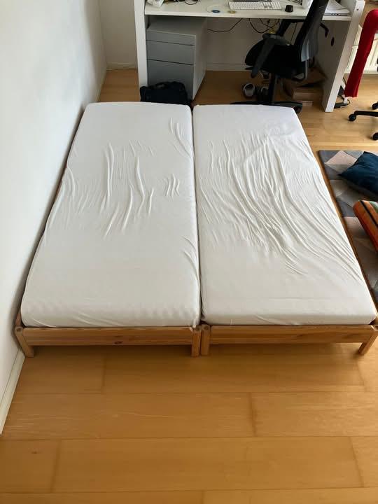 Moet weg! Stapelbaar bed IKEA, Huis en Inrichting, Ophalen, Zo goed als nieuw, Tweepersoons