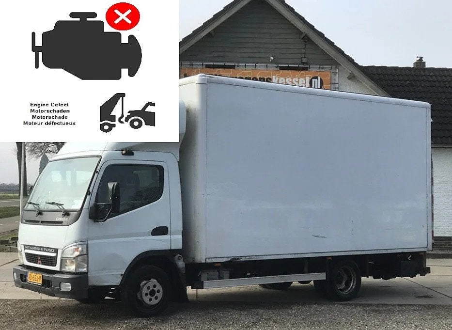 Mitsubishi Canter 3C13 3.0 DI 92 kW Bakwagen Koffer + klep M, 4 cilinders, Bedrijf, 1975 kg, Blauw